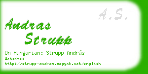 andras strupp business card